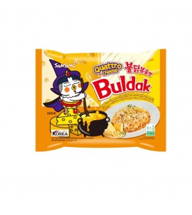 Рамен Samyang Buldak зі смаком чотирьох видів сиру з гострою куркою 145 г